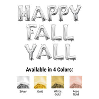 Anagram 16 inch HAPPY FALL YALL - ANAGRAM LETTERS KIT (AIR-FILL ONLY) Foil Balloon