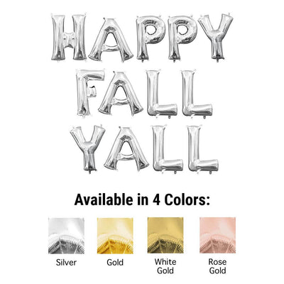 Anagram 16 inch HAPPY FALL YALL - ANAGRAM LETTERS KIT (AIR-FILL ONLY) Foil Balloon