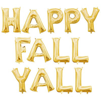 Anagram 16 inch HAPPY FALL YALL - ANAGRAM LETTERS KIT (AIR-FILL ONLY) Foil Balloon KT-400468-A-P
