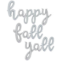 Betallic HAPPY FALL YALL - BETALLIC SCRIPT LETTERS KIT (AIR-FILL ONLY) Foil Balloon KT-400474-B-P