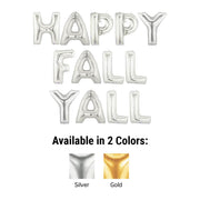 Betallic 40 inch HAPPY FALL YALL - MEGALOON LETTERS KIT Foil Balloon