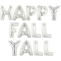 Betallic 40 inch HAPPY FALL YALL - MEGALOON LETTERS KIT Foil Balloon KT-400481-B-P