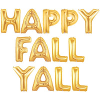 Betallic 40 inch HAPPY FALL YALL - MEGALOON LETTERS KIT Foil Balloon KT-400482-B-P