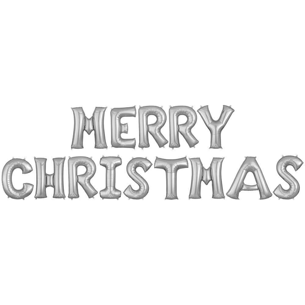 Anagram 34 inch MERRY CHRISTMAS - ANAGRAM LETTERS KIT Foil Balloon KT-400526-A-P