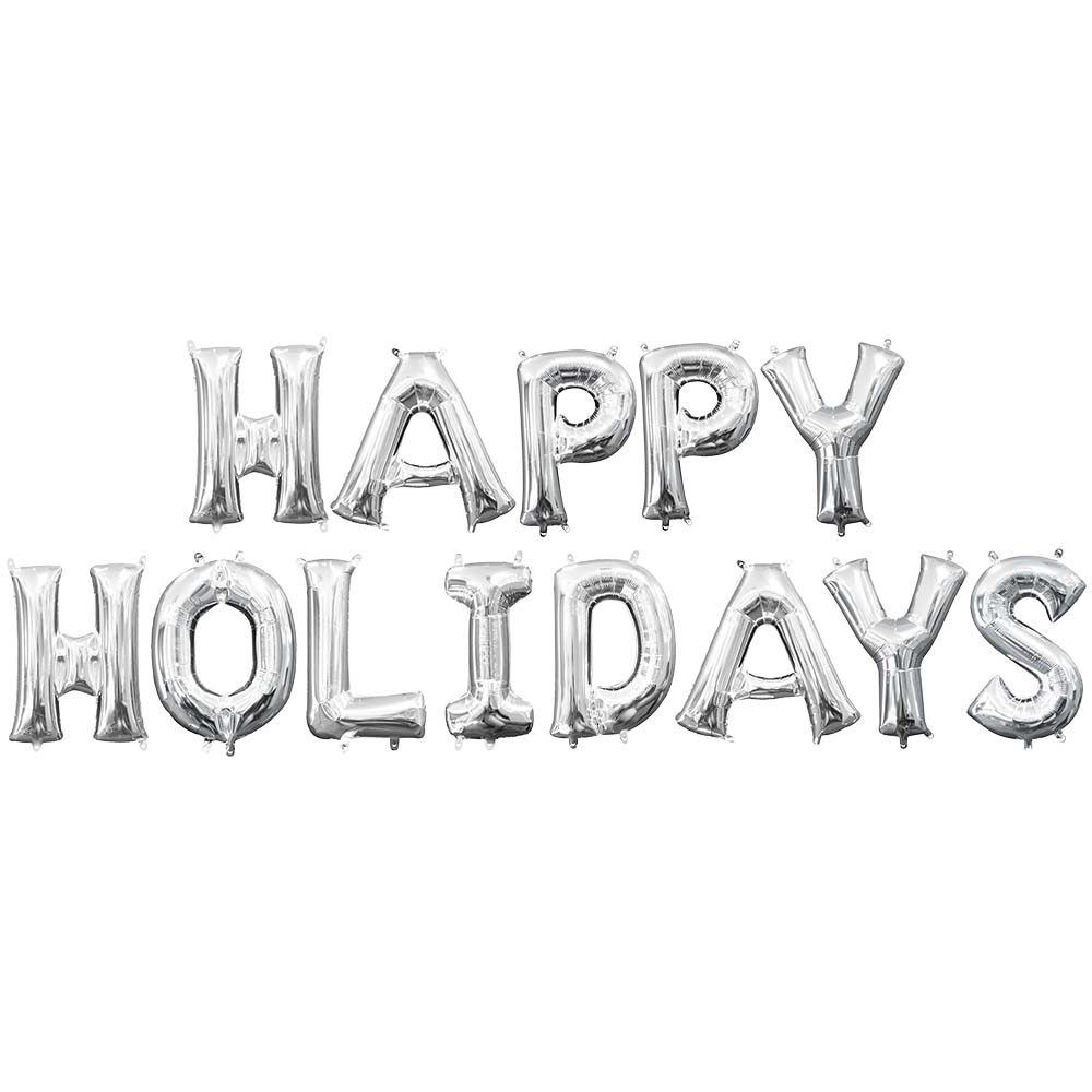 Anagram 16 inch HAPPY HOLIDAYS - ANAGRAM LETTERS KIT (AIR-FILL ONLY) Foil Balloon KT-400531-A-P