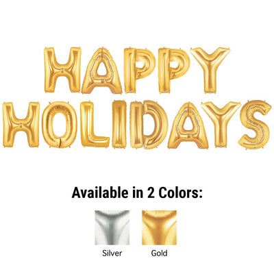 Betallic 40 inch HAPPY HOLIDAYS - MEGALOON LETTERS KIT Foil Balloon