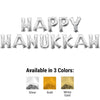 Anagram 16 inch HAPPY HANUKKAH - ANAGRAM LETTERS KIT (AIR-FILL ONLY) Foil Balloon