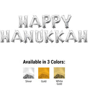 Anagram 16 inch HAPPY HANUKKAH - ANAGRAM LETTERS KIT (AIR-FILL ONLY) Foil Balloon