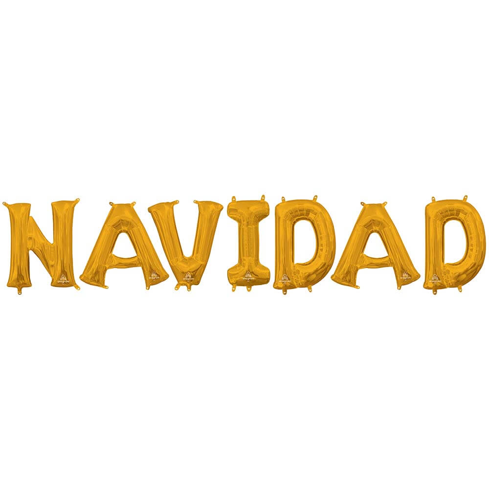 Anagram 16 inch NAVIDAD - ANAGRAM LETTERS KIT (AIR-FILL ONLY) Foil Balloon KT-400556-A-P