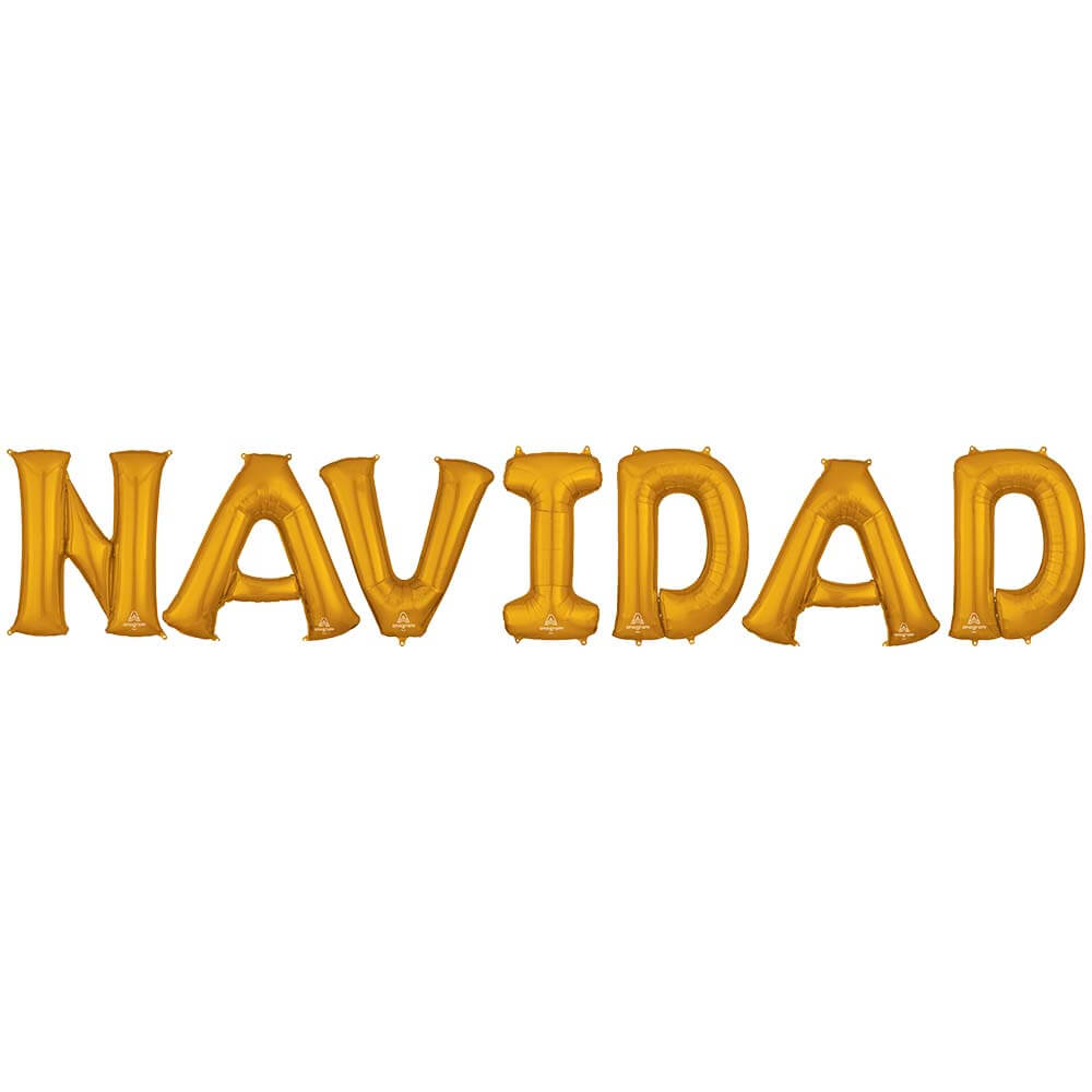 Anagram 34 inch NAVIDAD - ANAGRAM LETTERS KIT Foil Balloon KT-400563-A-P