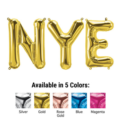 Northstar 16 inch NYE - NORTHSTAR LETTERS KIT (AIR-FILL ONLY) Foil Balloon