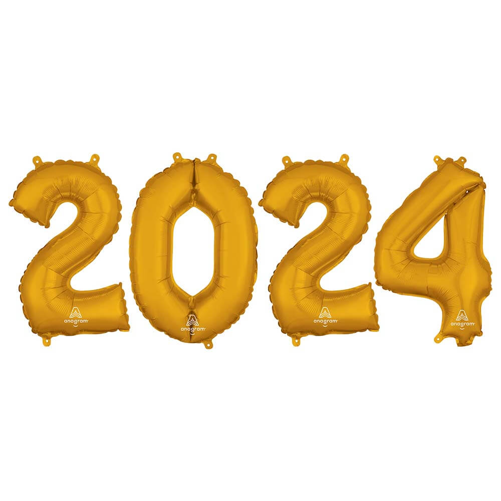 16 inch Anagram 2024 Numbers Kit Foil Balloon