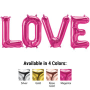 Northstar 16 inch LOVE - NORTHSTAR LETTERS KIT (AIR-FILL ONLY) Foil Balloon