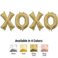 Anagram 16 inch XOXO - ANAGRAM LETTERS KIT (AIR-FILL ONLY) Foil Balloon
