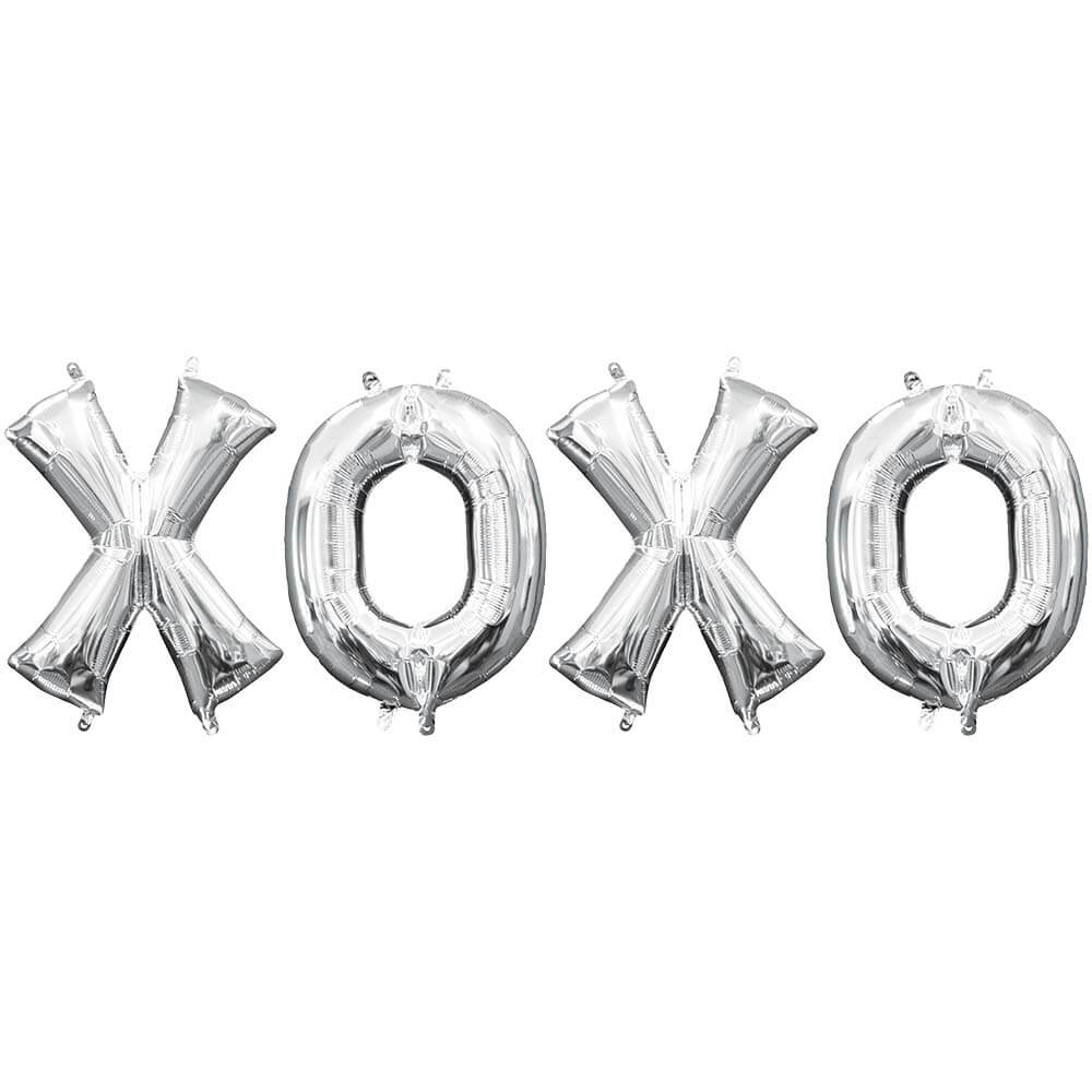Anagram 16 inch XOXO - ANAGRAM LETTERS KIT (AIR-FILL ONLY) Foil Balloon KT-400649-A-P