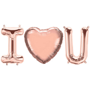 Northstar 16 inch I (HEART) U - NORTHSTAR LETTERS KIT (AIR-FILL ONLY) Foil Balloon KT-400670-N-P