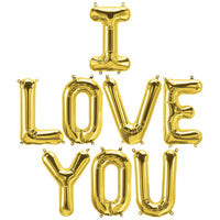 Northstar 16 inch I LOVE YOU - NORTHSTAR LETTERS KIT (AIR-FILL ONLY) Foil Balloon KT-400685-N-P