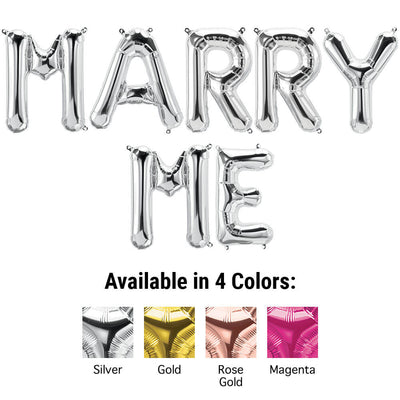 Northstar 16 inch MARRY ME - NORTHSTAR LETTERS KIT (AIR-FILL ONLY) Foil Balloon