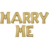Anagram 34 inch MARRY ME - ANAGRAM LETTERS KIT Foil Balloon KT-400708-A-P