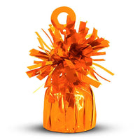 Silver Rainbow 6 oz. FOIL BALLOON WEIGHT - ORANGE Balloon Weights 95122-SR
