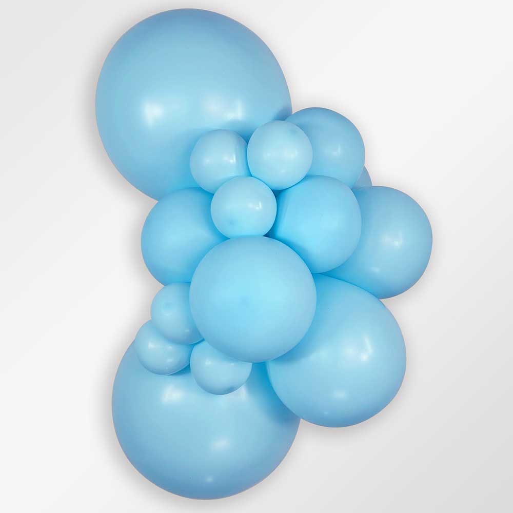 Sempertex 5 inch SEMPERTEX PASTEL MATTE BLUE Latex Balloons 51177-B