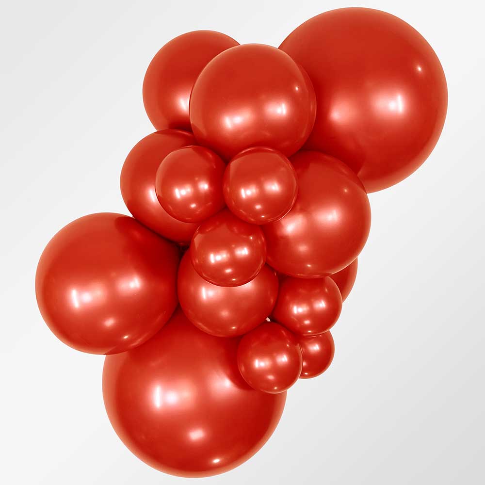 Sempertex 5 inch SEMPERTEX REFLEX CRYSTAL RED Latex Balloons 51155-B