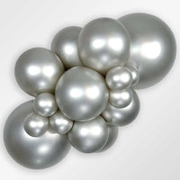Sempertex 24 inch SEMPERTEX REFLEX SILVER Latex Balloons 59145-B