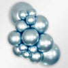 Sempertex 11 inch SEMPERTEX SILK ARCTIC BLUE Latex Balloons