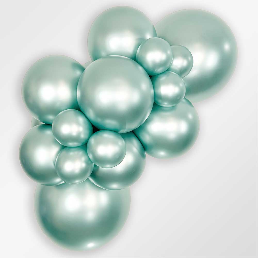 Sempertex 5 inch SEMPERTEX SILK COOL MINT GREEN Latex Balloons 51536-B