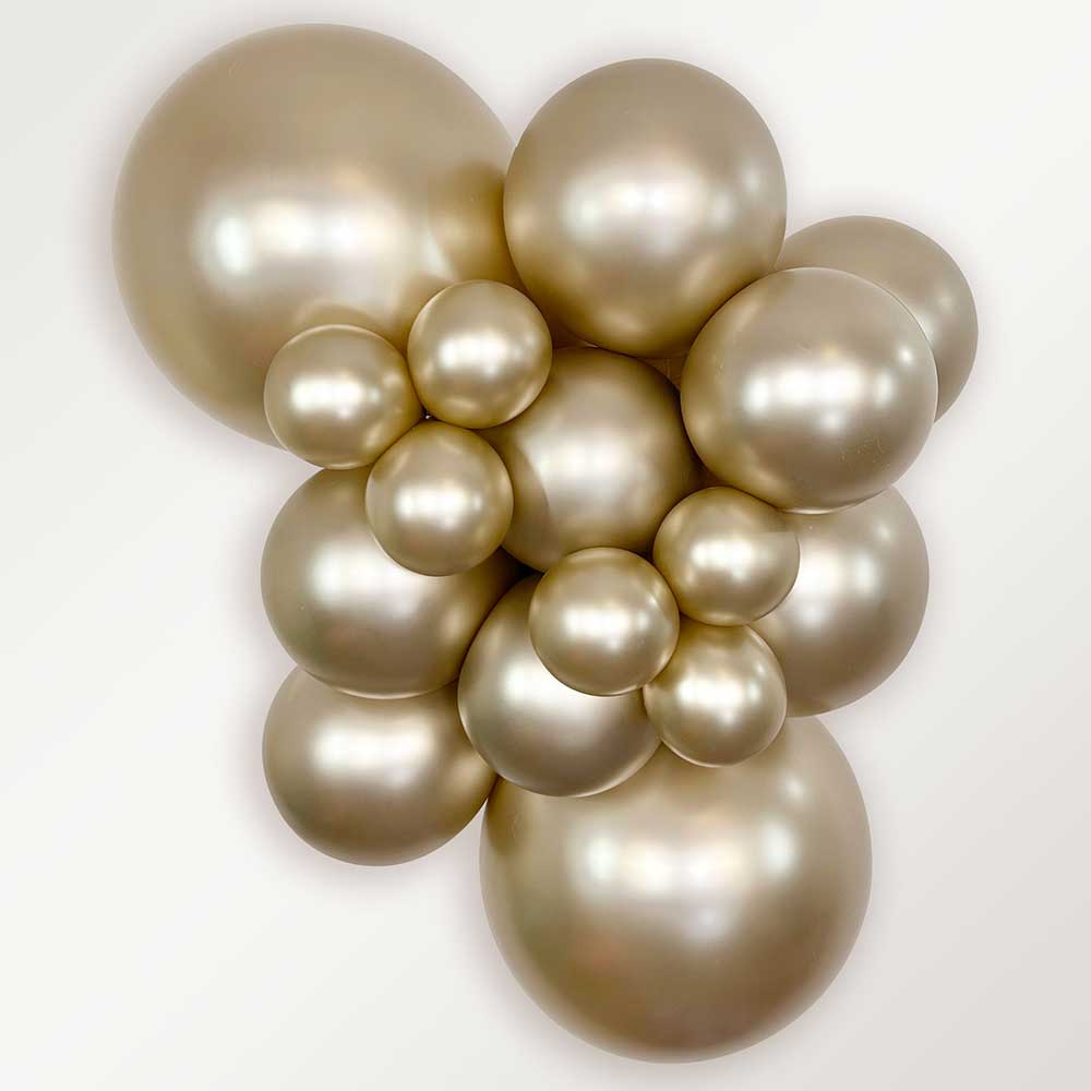 Sempertex 18 inch SEMPERTEX SILK GOLD DUST Latex Balloons 55539-B