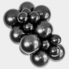 TUFTEX 5 inch TUFTEX EFFECTS - SHADOW BLACK Latex Balloons 15074-M