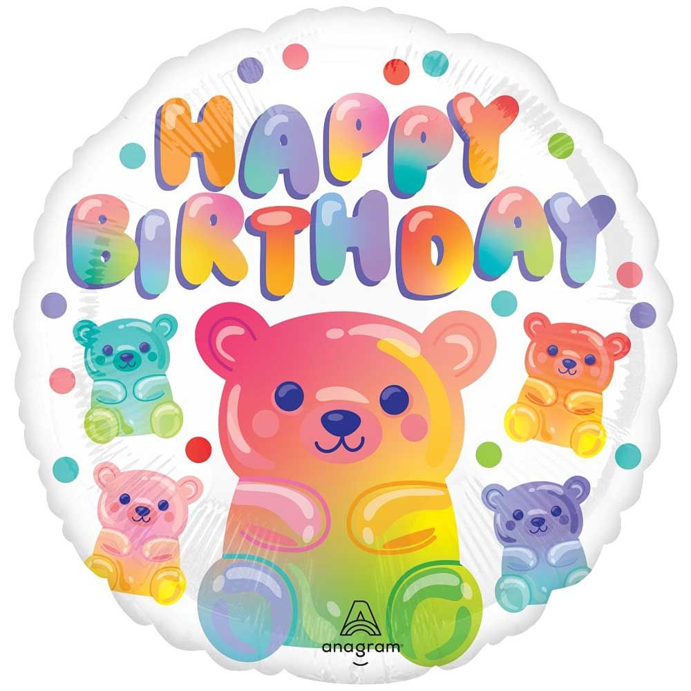 18 inch GUMMY BEAR BIRTHDAY