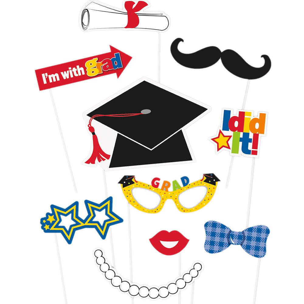 ASSORTED GRADUATION PHOTO PROPS (10 PK)