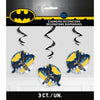 BATMAN HANGING SWIRLS (3 PK) - LA Balloons