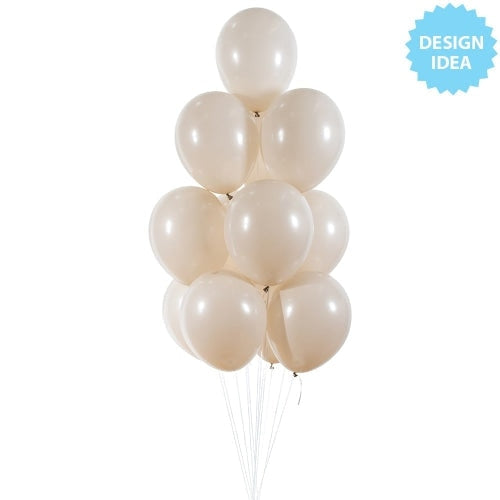 Sempertex 11 inch SEMPERTEX DELUXE WHITE SAND Latex Balloons 53361-B