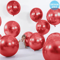 Sempertex 24 inch SEMPERTEX REFLEX CRYSTAL RED Latex Balloons 59155-B
