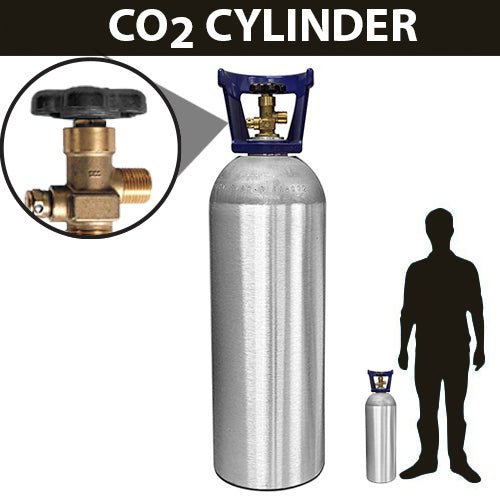 CO2 ALUMINUM CYLINDER WITH HANDLE - 20LB - LA Balloons