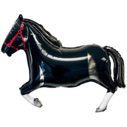Party Brands 26 inch HORSE - BLACK Foil Balloon 10230-PB-U