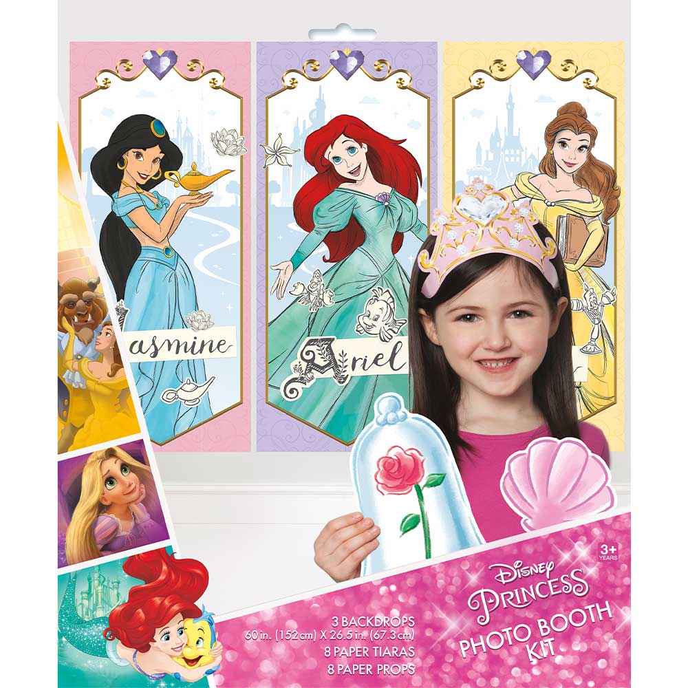 DISNEY PRINCESS BIRTHDAY PARTY PHOTO BOOTH KIT (19 PCS)