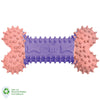 DUR DOG TOYS - SMALL BONE IN LILAC & PINK - CREATED FROM RECYCLED BALLOONS - LA Balloons