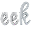 EEK - BETALLIC SCRIPT LETTERS KIT (AIR - FILL ONLY) - LA Balloons