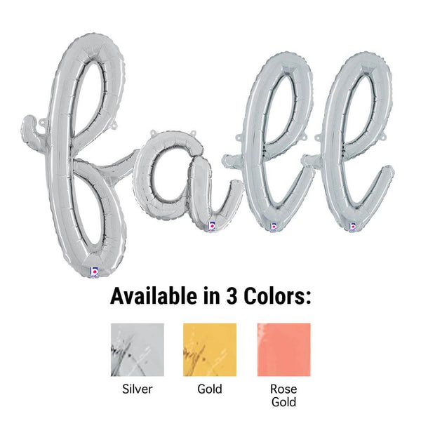 FALL - BETALLIC SCRIPT LETTERS KIT (AIR - FILL ONLY) - LA Balloons