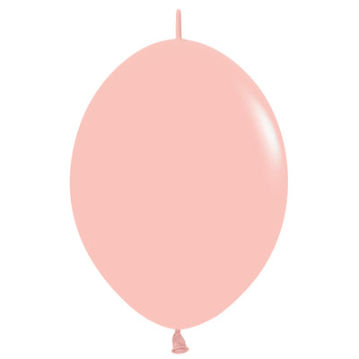 Sempertex 6 inch SEMPERTEX LINK-O-LOON PASTEL MATTE MELON Latex Balloons 54719-B
