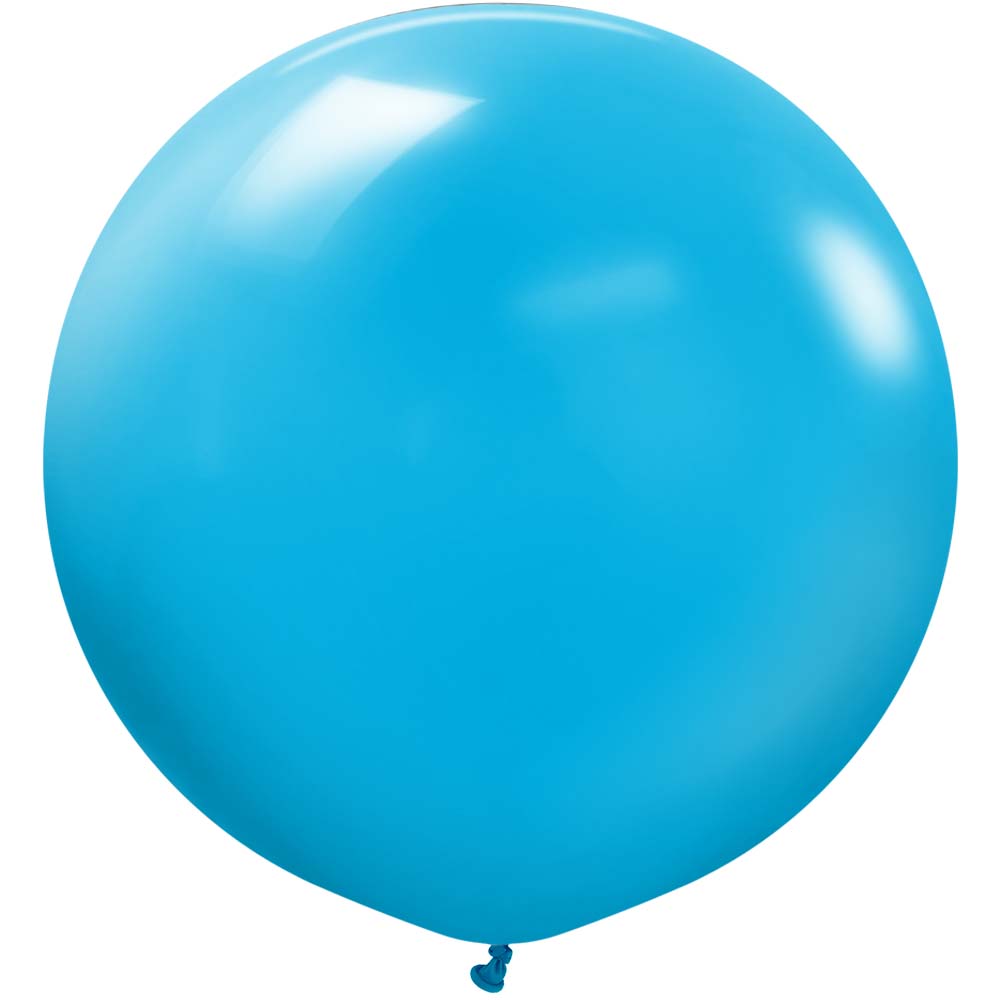Kalisan 24 inch STANDARD CARIBBEAN BLUE Latex Balloons 12423476-KL