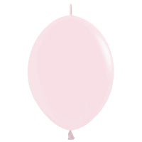 Sempertex 6 inch SEMPERTEX LINK-O-LOON PASTEL MATTE PINK Latex Balloons 54374-B