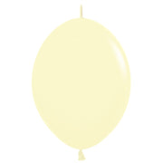 Sempertex 6 inch SEMPERTEX LINK-O-LOON PASTEL MATTE YELLOW Latex Balloons 54375-B