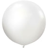 Kalisan 24 inch KALISAN OPAQUE SATIN SNOW WHITE Latex Balloons 12470506-KL