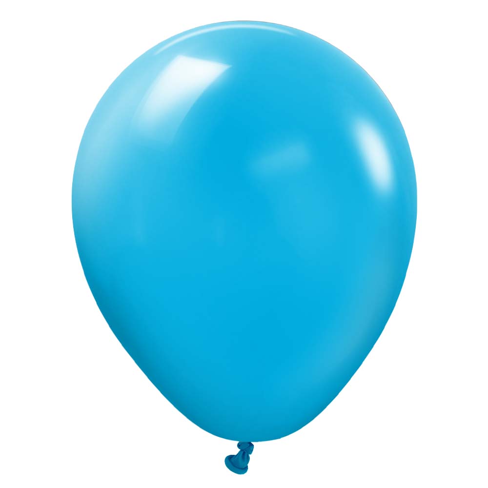 Kalisan 5 inch STANDARD CARIBBEAN BLUE Latex Balloons 10523471-KL
