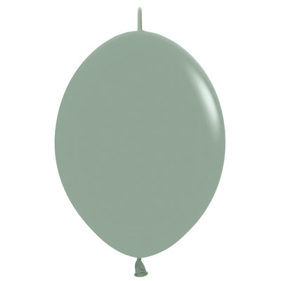 Sempertex 12 inch SEMPERTEX LINK-O-LOON - PASTEL DUSK LAUREL GREEN Latex Balloons 54509-B