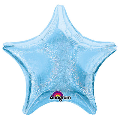 Anagram 19 inch STAR - PASTEL BLUE DAZZLER Foil Balloon 17642-02-A-U
